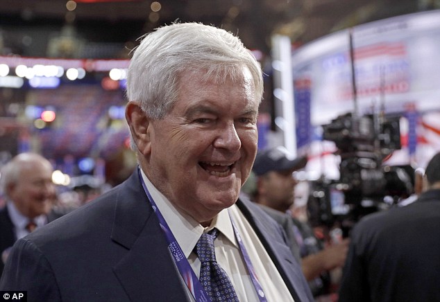 Asked about the embarrassing public show of dissent against Donald Trump former US Speaker and one-time presidential candidate Newt Gingrich joked ‘Well we’re much better off than the British Labour party