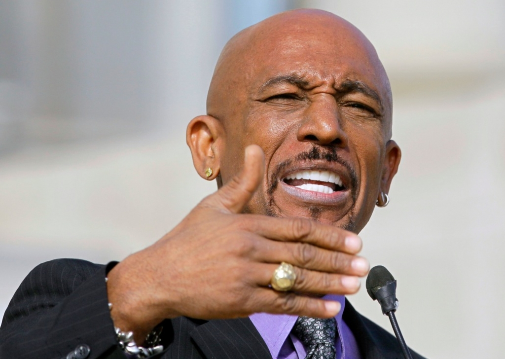 Television personality Montell Williams speaks to supporters of a ballot measure that would legalize medical marijuana in the state at the Arkansas state Capitol in Little Rock Ark. Thursday Oct. 18 2012