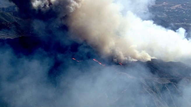 Sand fire scorches North LA County