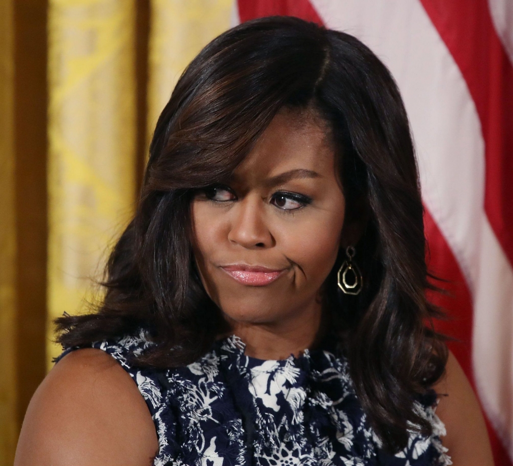 WASHINGTON DC- JULY 19 First lady Michelle Obama participates in an event with future college students in the East Room at the White House