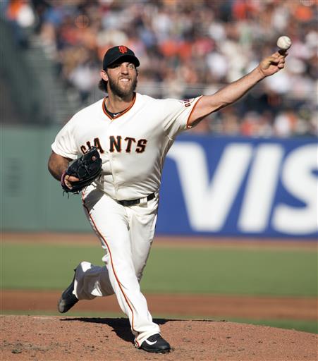 Giants’ Madison Bumgarner loses no-hitter in eighth inning