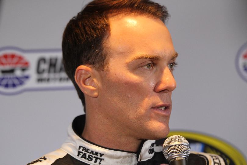 NASCAR driver Kevin Harvick talks during the 2016 NASCAR Media Tour in Charlotte North Carolina