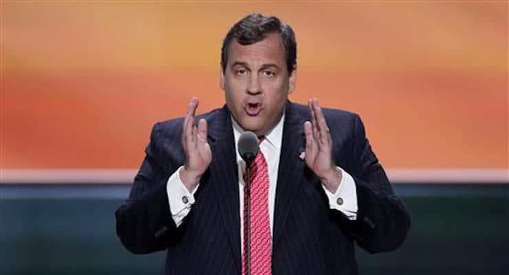 New Jersey Gov. Chris Christie at the Republican National Convention