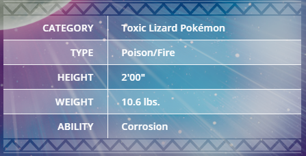 A poison / fire type