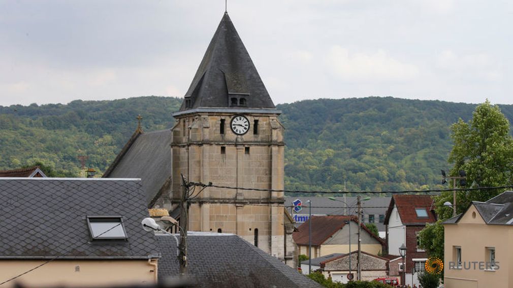 Normandy: Dramatic video shows shooting of pair who killed priest