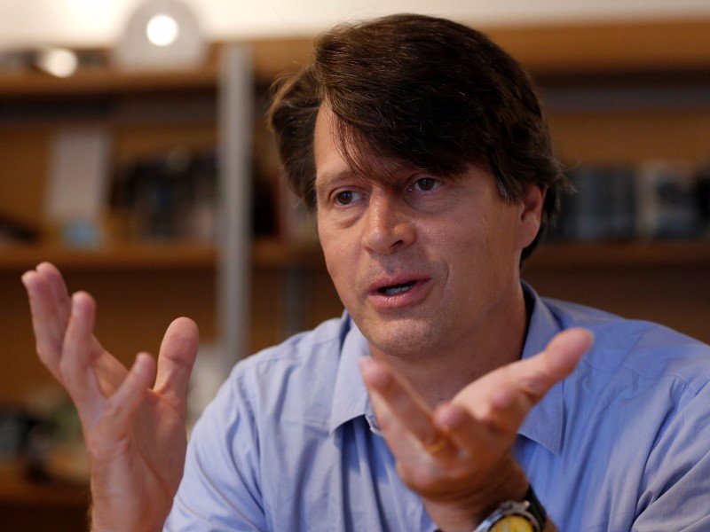 Niantic game developer of Nintendo's smash hit Pokemon GO Chief Executive John Hanke speaks during an interview with Reuters in Tokyo Japan