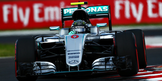 Nico Rosberg during practice for the Formula One Grand Prix of Hungary