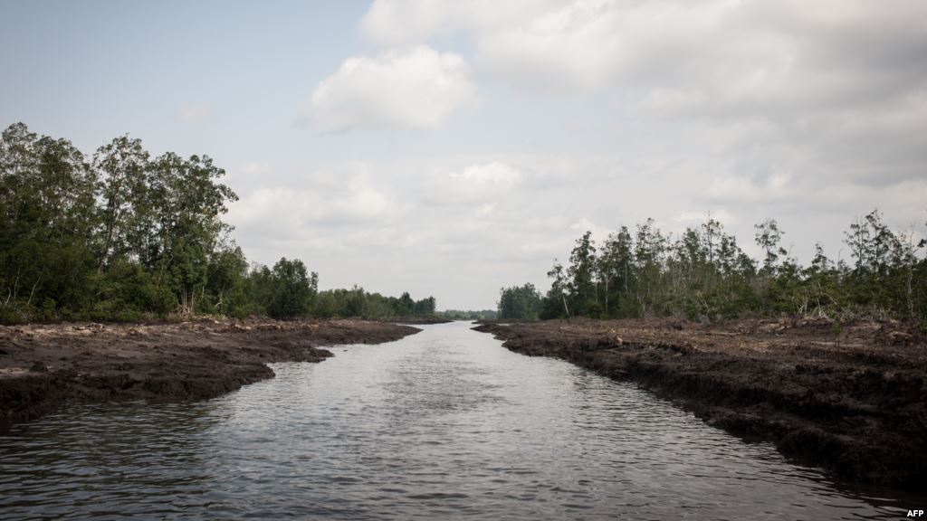 8 2016 shows a waterway in the Niger Delta. The oil rich Delta region in Nigeria has seen the rise of a new militant group that has vowed to cripple the economy due to the actions of the Delta Avengers Nigeria’s oil