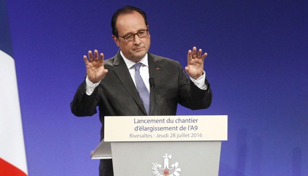 French President Francois Hollande