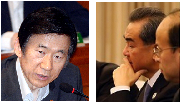 South Korean foreign minister Yun Byung-se explained the Korean government’s reasons for its decision of THAAD deployment to Chinese foreign minister Wang Yi who expressed a vehement objection to it at the meeting in Laos