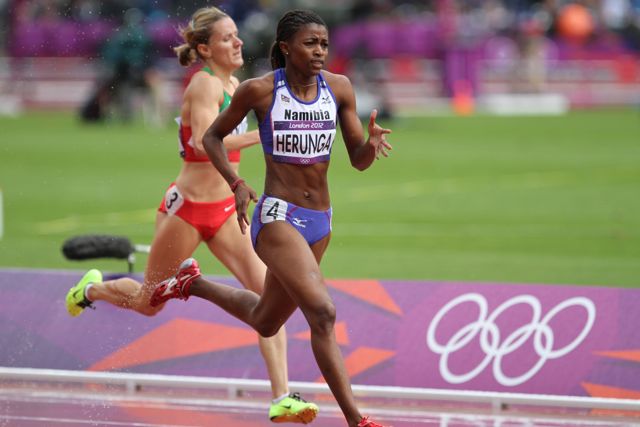 Tripe Herunga in action at the 2012 Olympics in London