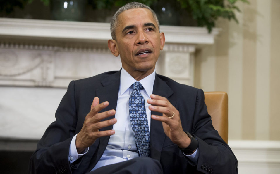 US President Barack Obama speaks about the response and precautions to take for the Zika virus during a meeting in the Oval Office of the White House in Washington DC