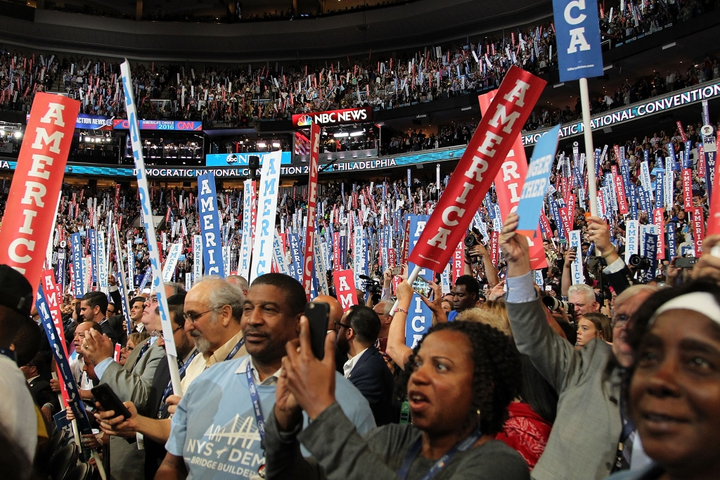 Philadelphia Pennsylvania. An estimated 50,000 people are expected in Philadelphia including hundreds of protesters and member