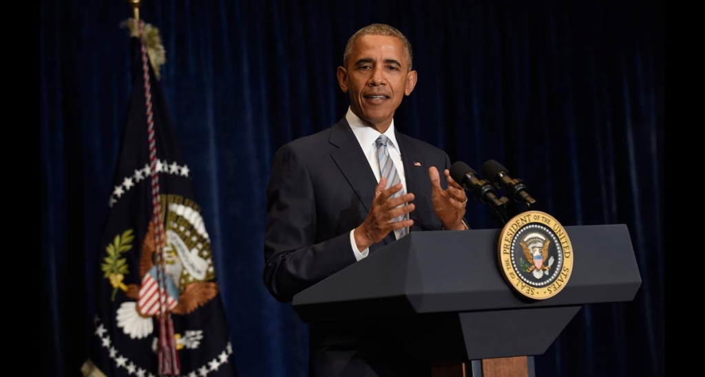 President Barack Obama makes a statement on the fatal police shootings of two black men in Louisiana and Minnesota after arriving in Warsaw Poland Friday