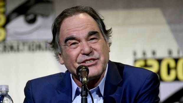 Oliver Stone attending the Snowden panel at Comic in San Diego