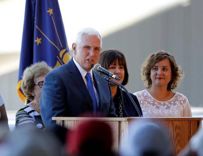 Low-key Trump intro for 'my partner,' running mate Pence