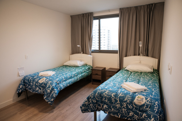 One of the athletes&#39 rooms at the Rio Olympic village