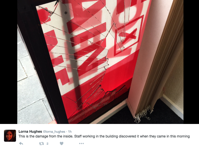 Brick thrown to Angela Eagle's office window following Labour leadership bid (VIDEO)