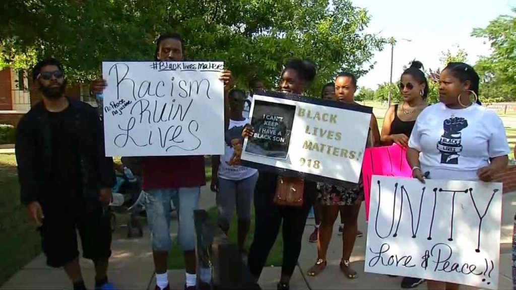 Organizers said they want people to stand together and demand an end to the system of police brutality and to the killing of unarmed black people