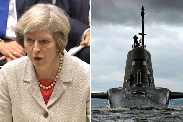 Theresa May and a nuclear sub