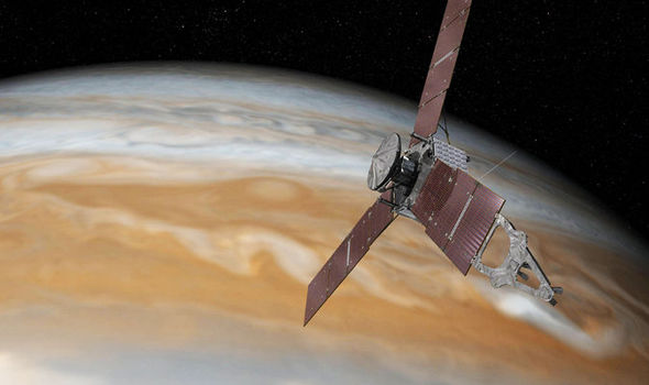 PA•NASAThe Juno space probe arrived in orbit around Jupiter this morning