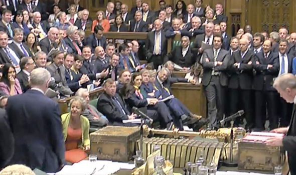 PMTVCorbyn was cheered by Tory MPs as he took his seat for the final PMQs under Cameron