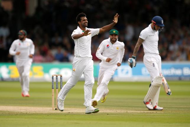 Britain Cricket- England v Pakistan- First Test- Lord’s- 17/7/16 Pakistan's Rahat Ali celebrates the wicket of England's Joe Root Action Images via Reuters  Andrew Boyers Livepic EDITORIAL USE ONLY