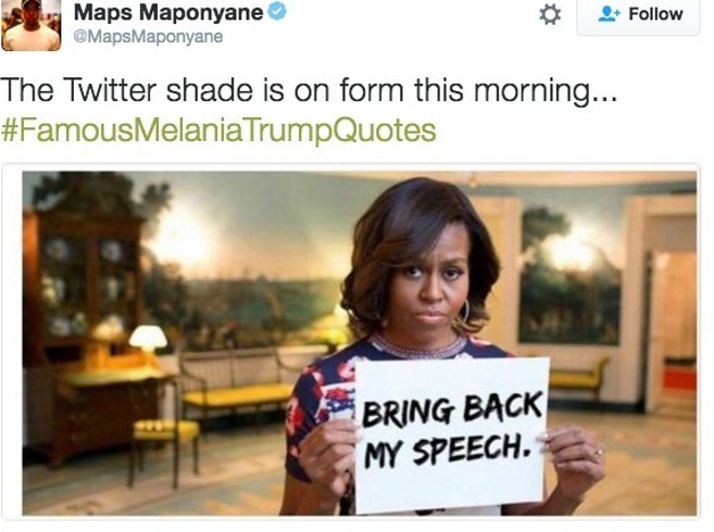 People Are Sharing #FamousMelaniaTrumpQuotes After She Delivered A “Plagiarised” Speech				
		
					
						
	
				
					
			


	
		Robyn Beck  AFP  Getty Images