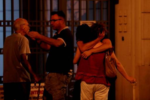 People react after the tragedy. AFP  Getty Images