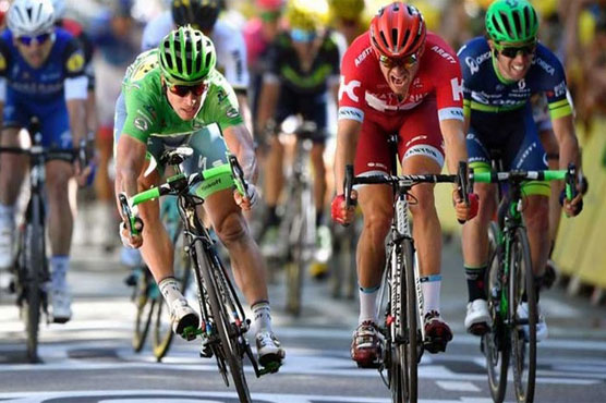 Peter Sagan won the 16th stage of the Tour de France on Monday