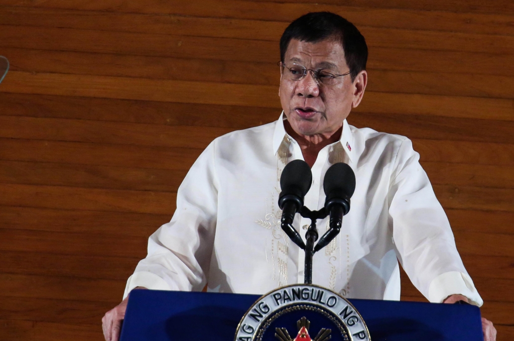 President Rodrigo R. Duterte reiterates his strong stance against illegal drugs during his first State of the Nation Address at the Batasang Pambansa in Quezon City on Monday