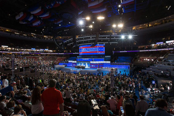 25 2016 shows the U.S. Democratic National Convention in Philadelphia the United States