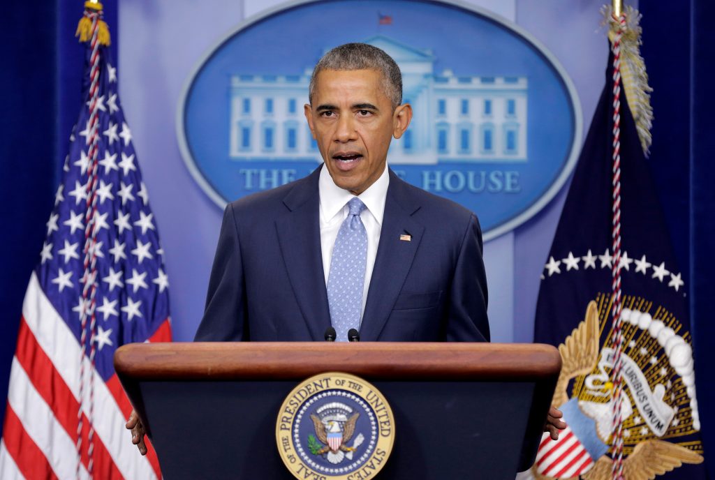 U.S. President Barack Obama makes a statement on the shooting of police officers in Baton Rouge Louisiana from the White House in Washington U.S