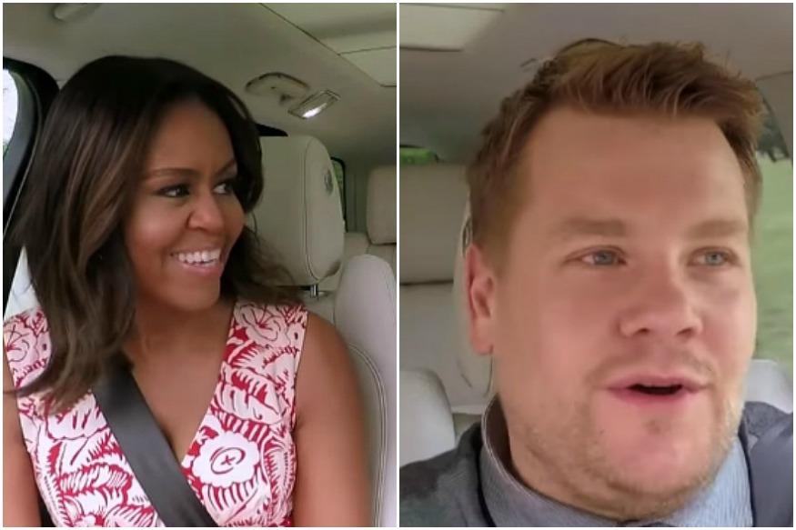 Michelle Obama Joins James Corden For Carpool Karaoke At The White House