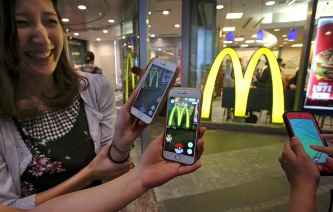 The Japan launch of'Pokemon Go on Friday included the game's first partnership with an outside company fast-food giant McDonald's. About 400 McDona