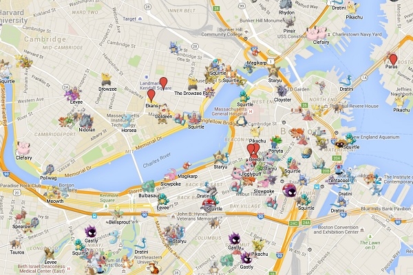 Pokemon GO map