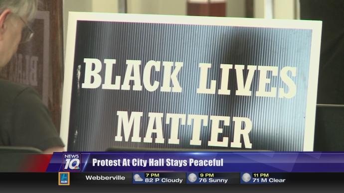 Hundreds in Tulsa peacefully protest police shootings