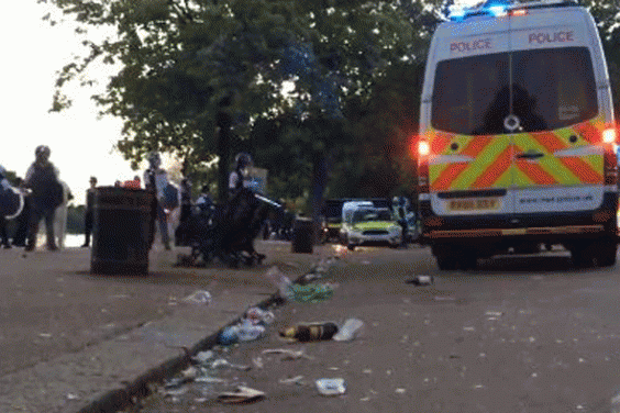 Three stabbed - included a police officer - after mass water fight in Hyde Park descends into violence