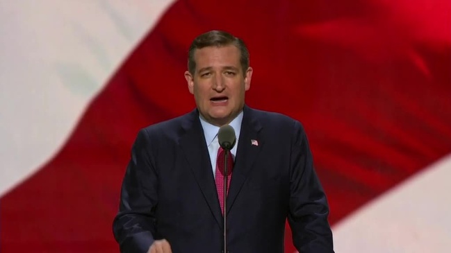 Cruz on stage RNC