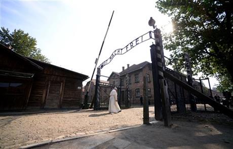 Pope Francis paid a somber visit to the Nazi German death camp of Auschwitz Birkenau Friday becoming the third consecutive