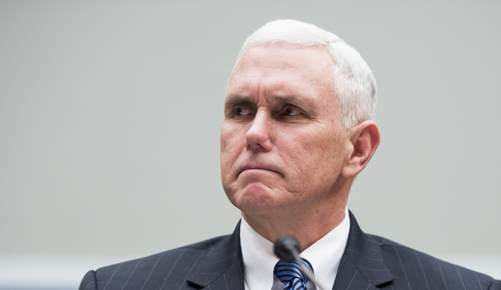 Potential US vice president Indiana Governor Mike Pence