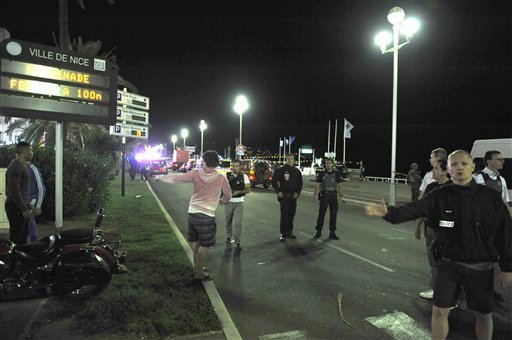 Truck kills 30 in Nice France during Bastille Day fireworks