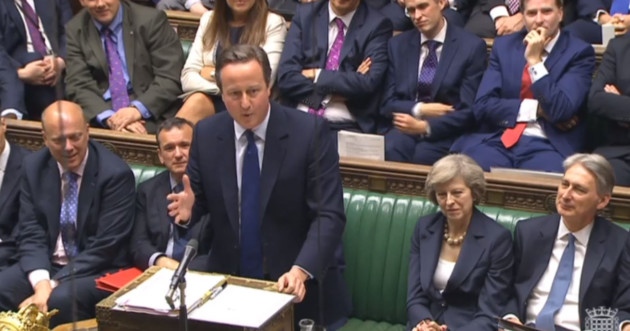 Prime Minister David Cameron during his last Prime Minister