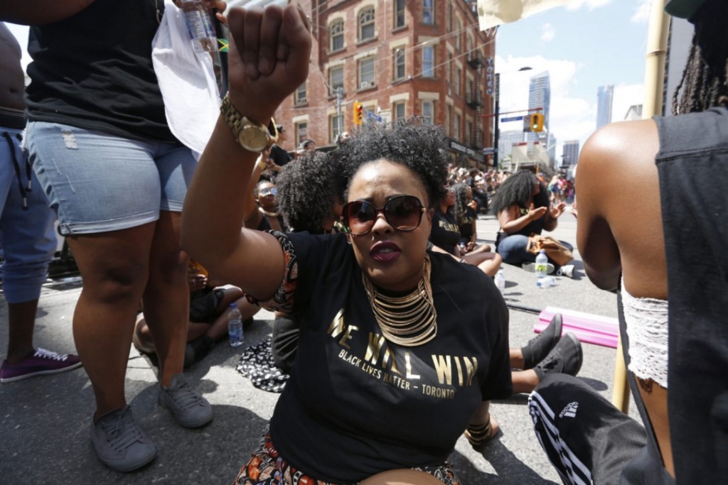 The sit-in by Black Lives Matter during Sunday's Pride parade was the latest in a series of protests by the group. They accuse Toronto police of racial profiling and violence against the black community