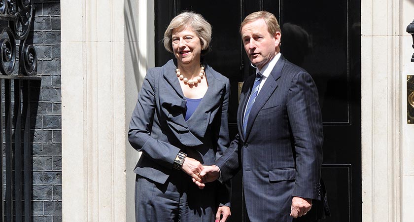 Prime Minister Theresa May and Taoiseach Enda Kenny re-iterated the close relationship between the UK and Ireland this afternoon