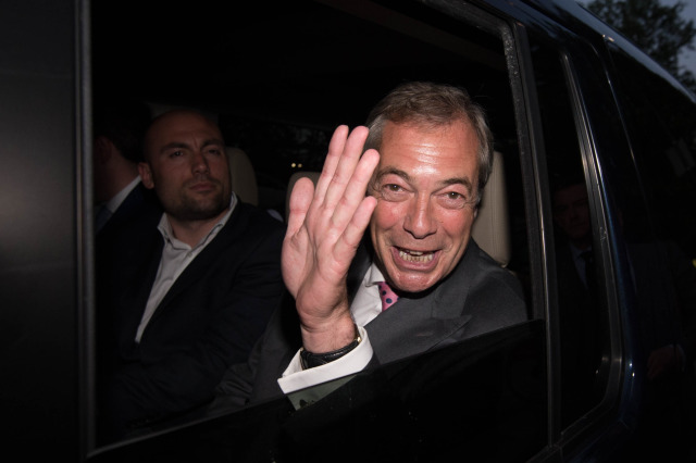 Pro-Brexit MEP Nigel Farage quits as UKIP leader