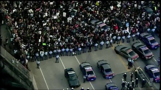 Thousands take to streets in Atlanta