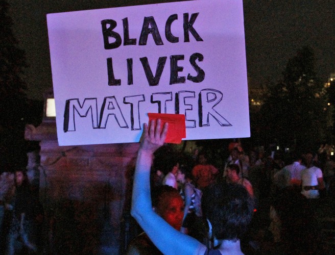 Protest In Solidarity With US Black Lives Matter Movement