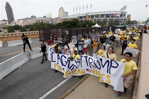 More protests planned as Trump prepares to accept nomination