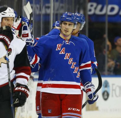 Chris Kreider of the New York Rangers celebrates